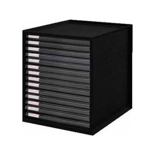 アイリスオーヤマ(Iris Ohyama) レターケース 超浅型14段 ブラック LCE-14S-BK