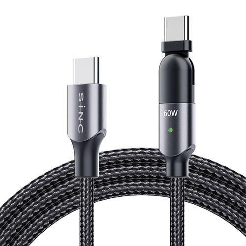 セイワ D623 ブラック 180 USBケーブル CtoC 1.1m