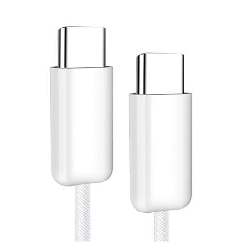 セイワ D639 ホワイト ナイロンUSBケーブル CtoC 1m