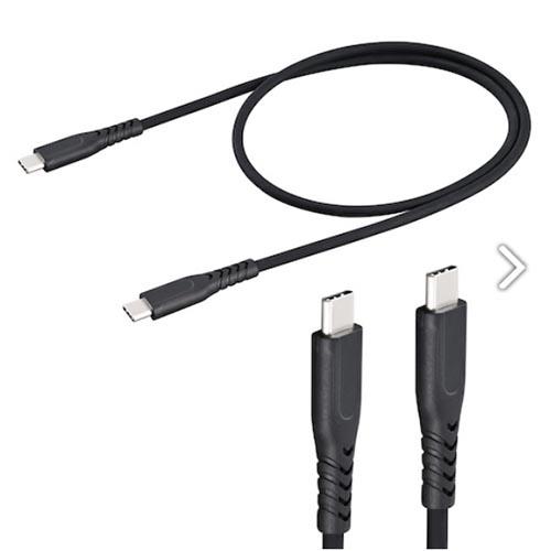 セイワ D648 抗菌やわらかUSBケーブルCtoC 0.6m