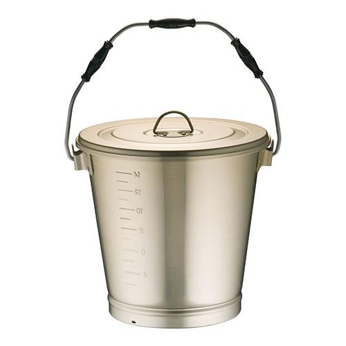 オオイ金属(オオイ金属株式会社) しゅう酸 丸型一重食缶 にぎり3ヶ付 216G 16L