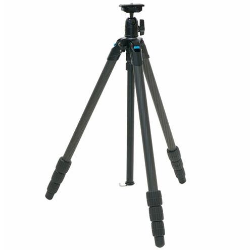 スリック(SLIK) ライトカーボンE64 II カーボン三脚 4段開脚 自由雲台搭載 軽量1,040g パイプ経22mm 耐荷重2kg