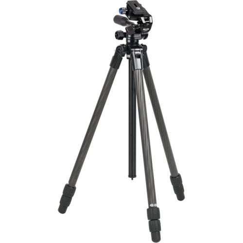 スリック(SLIK) E73 II AC ライトカーボン三脚 E73 2 AC 3段伸縮 アルカスイス互換 収納ケース付 3ウェイ雲台 フルサイズ対応 全高1790mm