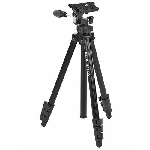 スリック(SLIK) 500G-X 三脚 4段 レバーロック式 スマートフォンホルダー付属 軽量タイプ