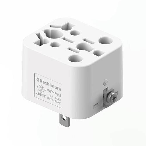 カシムラ(Kashimura) WP-79J ホワイト 国内用マルチ変換プラグ12種類対応→A WH