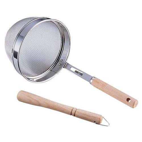 タケコシ 18-8木柄万能こし 16メッシュ 小