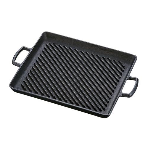 岩鋳 IH対応 南部鉄 オイルプレートグリル 23-014