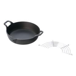 岩鋳 鉄 天ぷら鍋平底 25-101 25cm