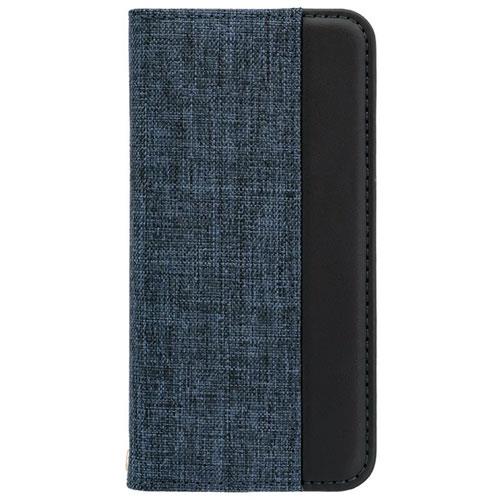 オウルテック(OWLTECH) OWL-CVIC4703-NVBK ネイビー×ブラック iPhone SE 第2世代 /8/7/6s用 手帳型ケース