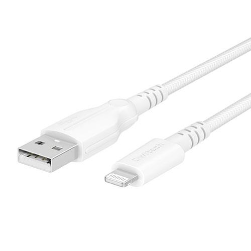 オウルテック(OWLTECH) OWL-CBKLTCV10-WH ホワイト 超タフで断線に強い コネクタ部の耐屈曲5万回クリア USB Type-A to Lightningケーブル 1m