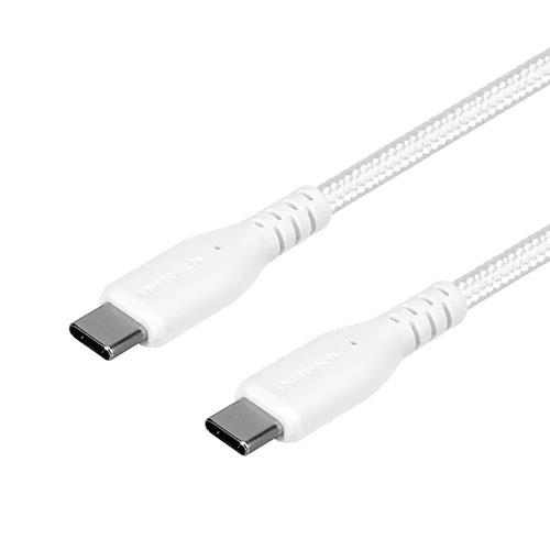 オウルテック(OWLTECH) OWL-CBA4CC10-WH ホワイト PD60W充電/データ転送 Type-C to Type-Cケーブル 1m