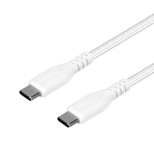 オウルテック(OWLTECH) OWL-CBA4CC15-WH ホワイト PD60W充電/データ転送 Type-C to Type-Cケーブル 1.5m