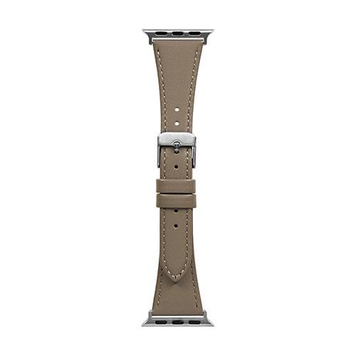 オウルテック(OWLTECH) OWL-MINAWBS02-MO モカ Apple Watch 38/40/41/42mm 用 ニュアンスカラー スリムレザーバンド Mignonne ミニョン