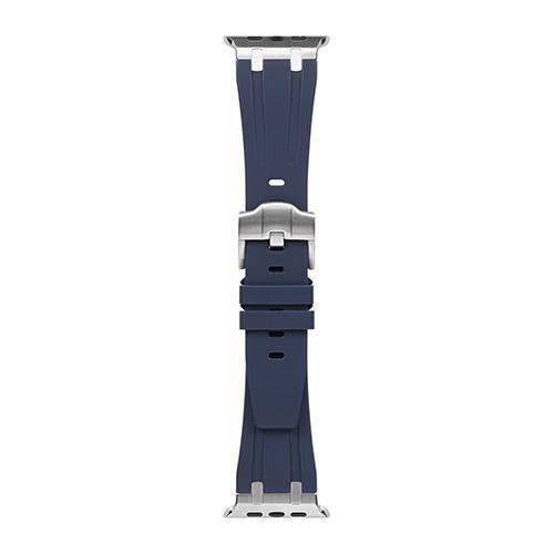 オウルテック(OWLTECH) OWL-AWBLTAC06-NV ネイビー Apple Watch 42/44/45/46/49mm 用 タクティカルシリコンラバーバンド TACTIX タクトナイン
