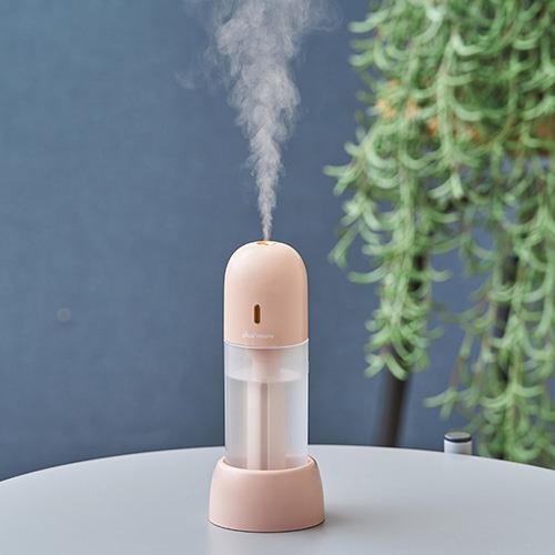 Life on Products(ライフオンプロダクツ) PBAHF006-PR ペールレッド 充電式3WAYポータブル加湿器スタンド付