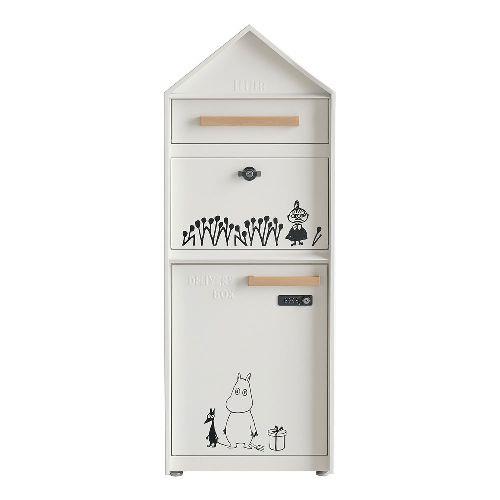 セトクラフト(setocraft) M25-0013 ホワイト 宅配BOX付ポスト ムーミン