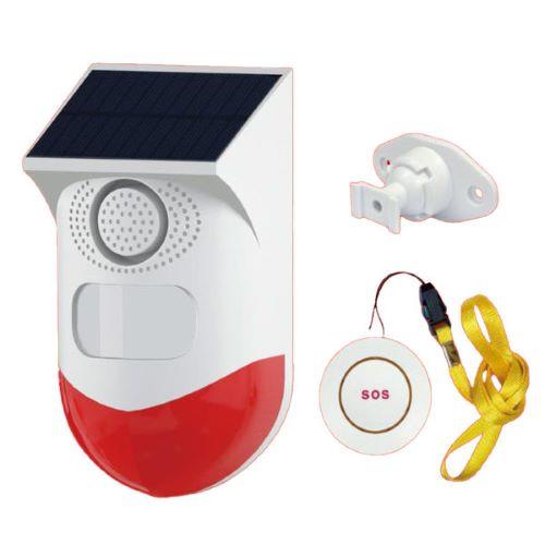 東京ミモレ TMKT-001 ホワイト 緊急対策110番　ワイヤレスボタン式警報器 ソーラー＆USB充電式