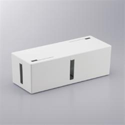 バッファロー(BUFFALO) BSTB01LWH ホワイト ケーブルボックス 電源タップ&ケーブル収容 L