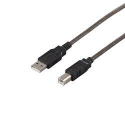 バッファロー(BUFFALO) BSUAB220BS ブラックスケルトン USB2.0ケーブル A to B 2m