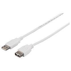バッファロー(BUFFALO) BSUAA215WH ホワイト USB2.0延長ケーブル A to A 1.5m