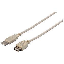 バッファロー(BUFFALO) BSUAA230IV アイボリー USB2.0延長ケーブル A to A 3m