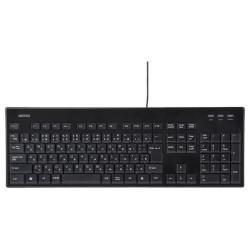 バッファロー(BUFFALO) BSKBU12BK ブラック USB接続 有線スタンダードキーボード 丸洗い対応モデル