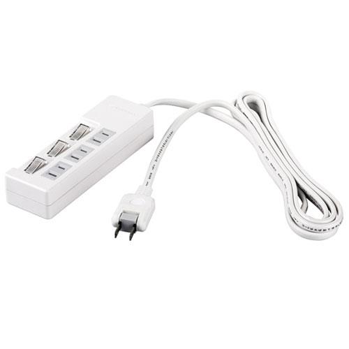 バッファロー(BUFFALO) 2ピン式電源タップ 3個口 上挿し 3m BSTAPSW2330WH ホワイト