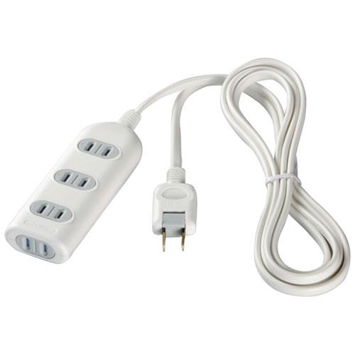 バッファロー(BUFFALO) 2ピン式電源タップ 4個口 3m BSTAPSH2430WH ホワイト