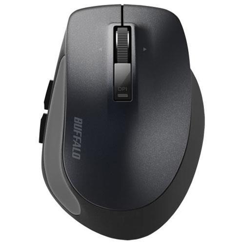 バッファロー(BUFFALO) Premium Fit Sｻｲｽﾞ BSMBB500SBK ﾌﾞﾗｯｸ ワイヤレスBlueLEDマウス Bluetooth接続 5ﾎﾞﾀﾝ