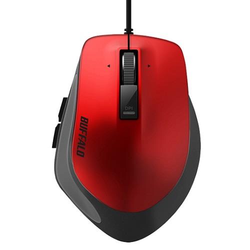 バッファロー(BUFFALO) BSMBU500MRD レッド 有線 BlueLED 5ボタン