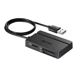 バッファロー(BUFFALO) BSCR100U2BK ブラック USB2.0 マルチカードリーダー スタンダードモデル