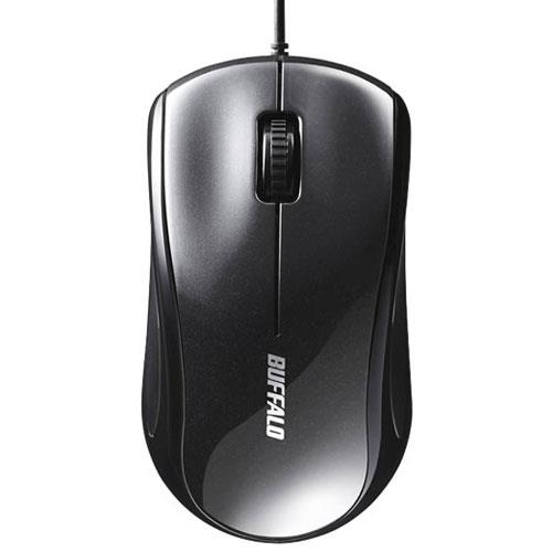 バッファロー(BUFFALO) BSMLU100BK ブラック USB 有線レーザー式マウス 3ボタン
