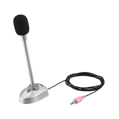 バッファロー(BUFFALO) BSHSMPM110SV シルバー 3.5mm 3極ミニプラグ マイク 接続 スタンドマイク