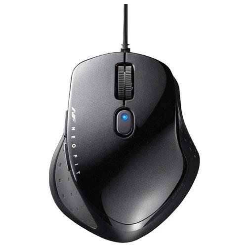 バッファロー(BUFFALO) BSMBU510SBK ブラック USB BlueLED光学式マウス 5ボタン