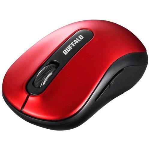 バッファロー(BUFFALO) BSMBW310RD レッド ワイヤレス BlueLED光学式マウス 5ボタン