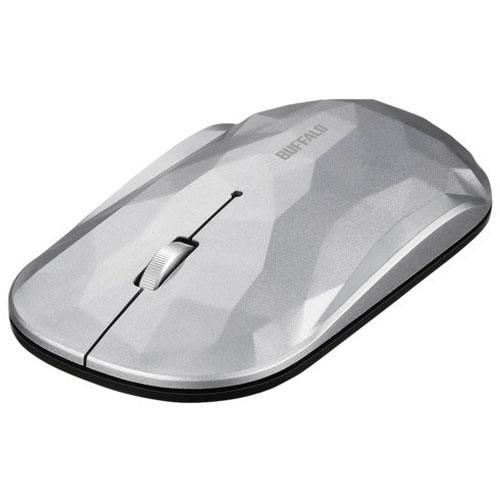バッファロー(BUFFALO) BSMBB330GSV ジオメトリー/シルバー Bluetooth BlueLED光学式マウス 3ボタン