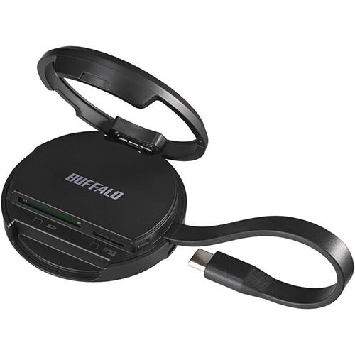 バッファロー(BUFFALO) BSCR520MGBK ブラック MagSafe対応 カードリーダー