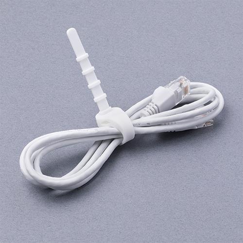 ミヨシ CW-SB107-WH 白 シリコンバンド 107mm 6本