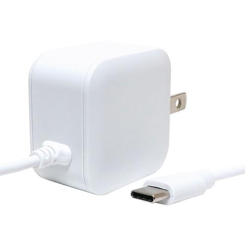 ミヨシ IAC-10S1/WH ホワイト 薄型 充電用ACアダプタ ケーブル一体型 2.4A出力対応