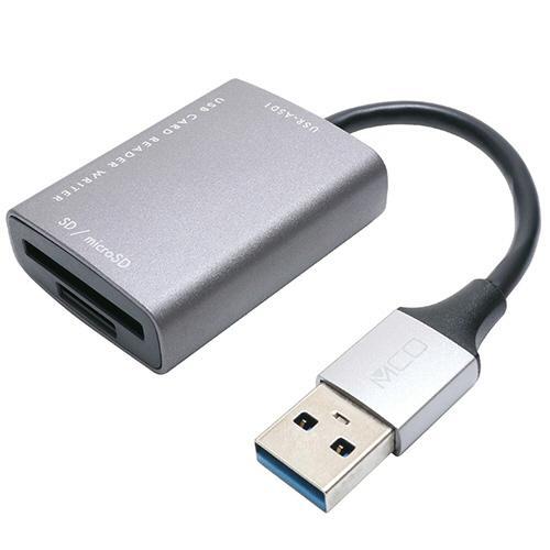 ミヨシ USR-ASD1-DS ダークシルバー SDカードリーダ・ライタ USB3.2Gen1対応 USB-A
