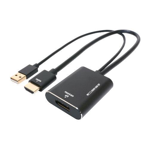ミヨシ HDA-DP4K1/BK HDMI-DisplayPort変換アダプタ 4K
