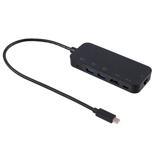 ミヨシ UDS-2K02P Type-C ドッキングステーション HDMI/USB PD/LAN