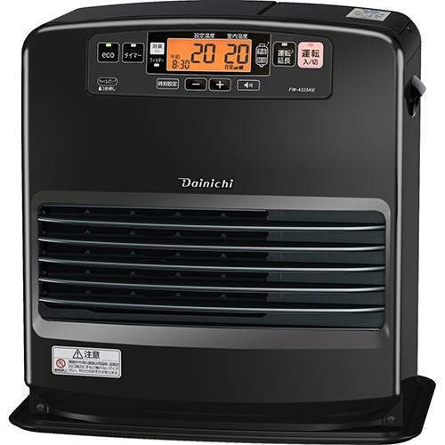 ダイニチ FW-4325KEK チャコールブラック 石油ファンヒーター 木造11畳 コンクリート15畳