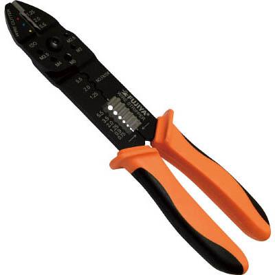 フジ矢 FA104 万能電工ペンチ 220mm 絶縁・裸端子用