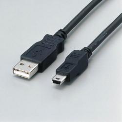 エレコム(ELECOM) USB-FSM518 ブラック USB2.0ケーブル フェライトコア内蔵 A-miniB 1.8m