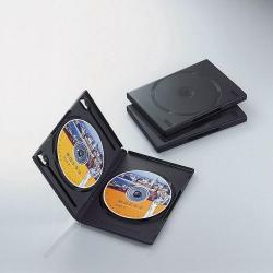 エレコム(ELECOM) CCD-DVD04BK ブラック トールケース 2枚収納