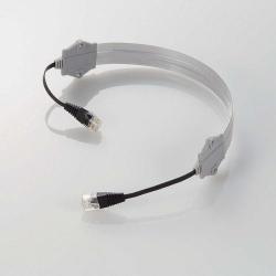 エレコム(ELECOM) LD-VAPF/SV05 LANケーブル カテゴリー5対応 すきま用 アルミ強化フラット 0.5m