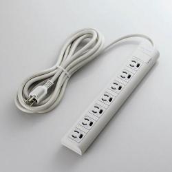 エレコム(ELECOM) T-ECOY053NDA 電源タップ マグネット付 延長コード 3ピン 7個口 3ｍ