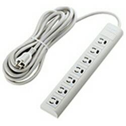 エレコム(ELECOM) T-H3750NM グレー 電源タップ 延長コード 3ピン 7個口 5m