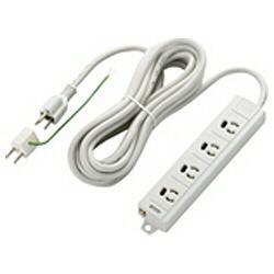 エレコム(ELECOM) T-ECOH3450NM グレー 電源タップ マグネット付 延長コード 3ピン 4個口 5m